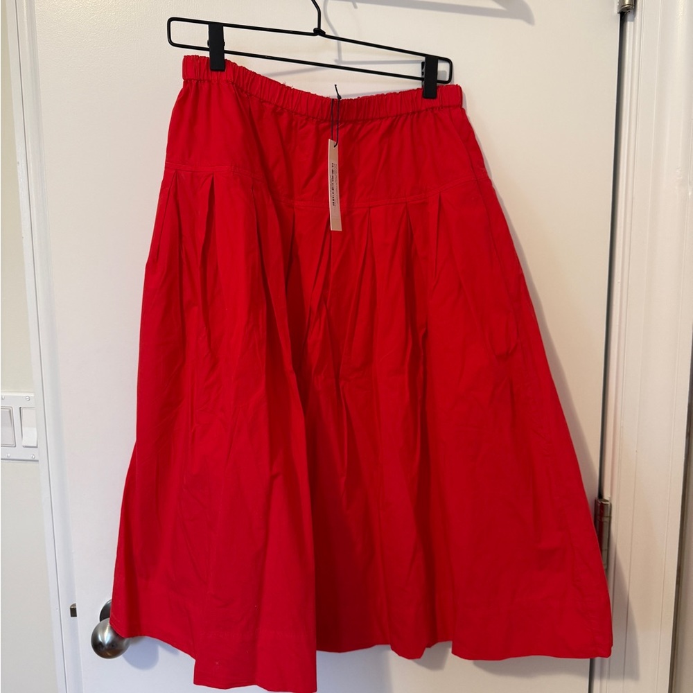 NWT Alex Mill Vibrant Red A-Line Skirt